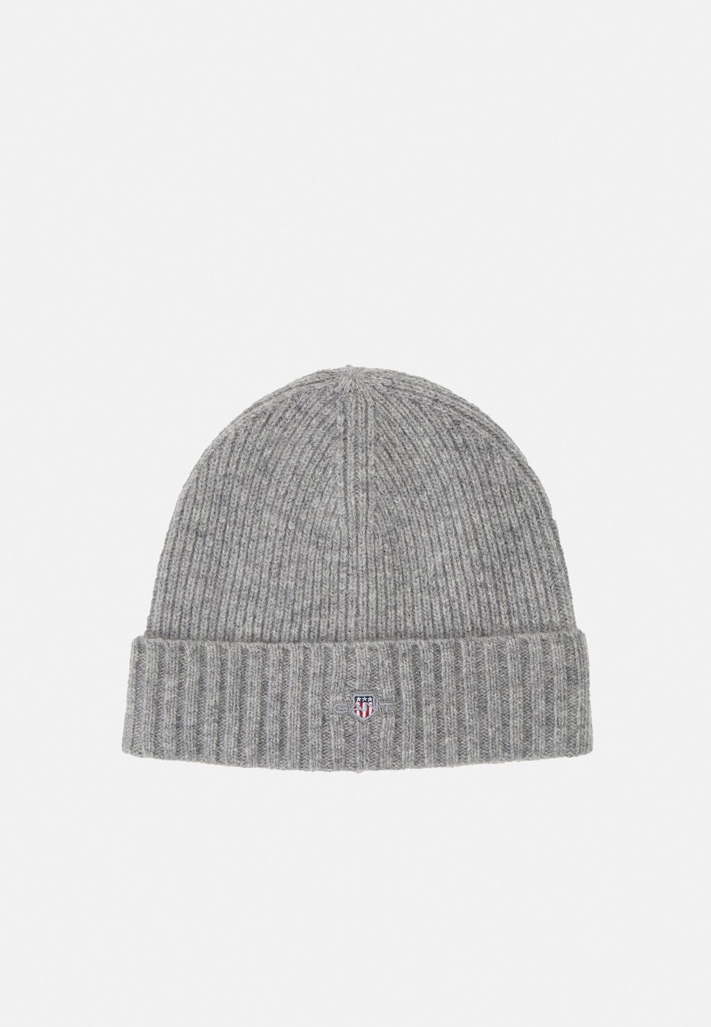 

Шапка SHIELD BEANIE UNISEX GANT, серый меланж