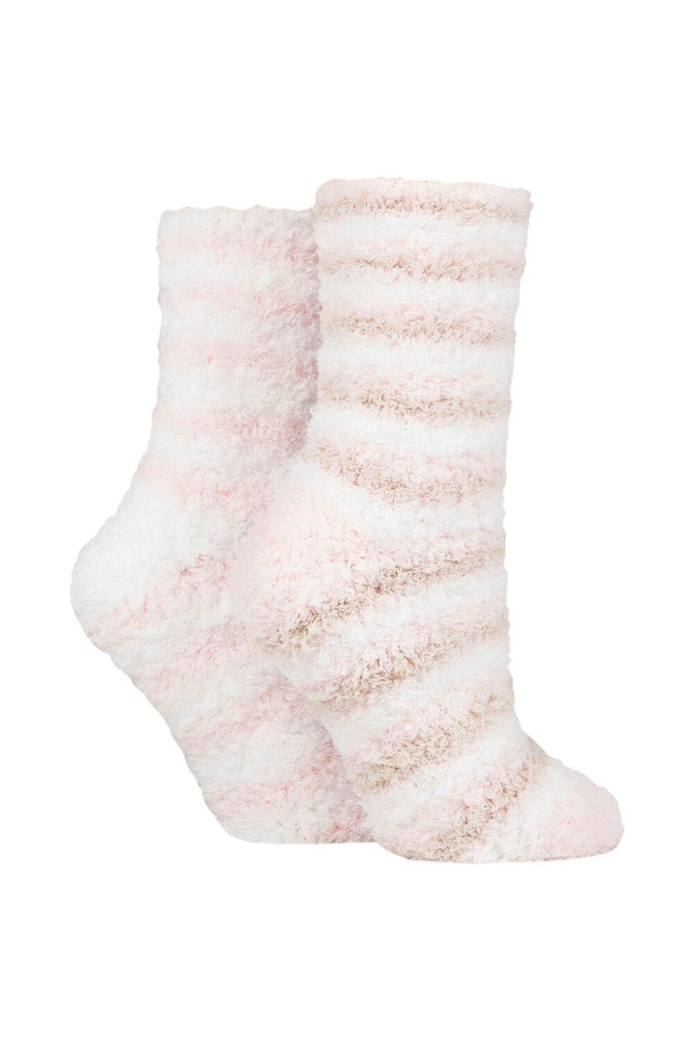 

2 пары пушистых и уютных носков для отдыха SOCKSHOP, белый