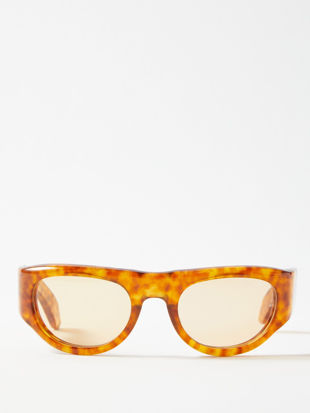 цена Солнцезащитные очки clyde черепаховой расцветки из ацетата круглой оправы Jacques Marie Mage, бежевый