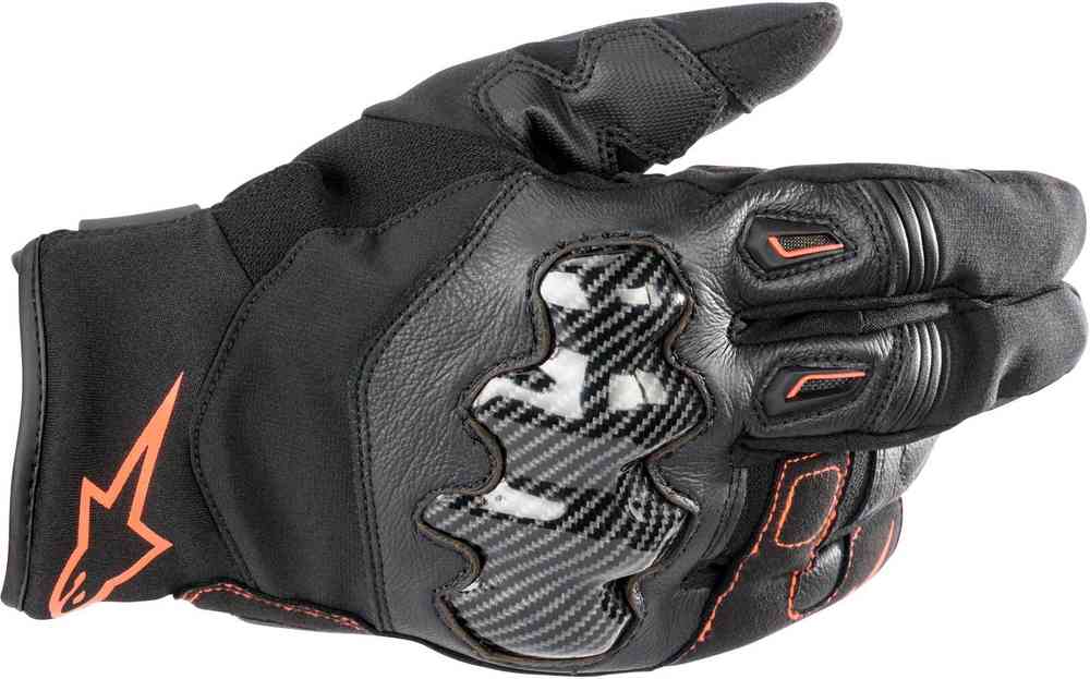 перчатки для мотокросса smx e alpinestars черно белый Водонепроницаемые мотоциклетные перчатки SMX-1 Drystar Alpinestars, черный красный