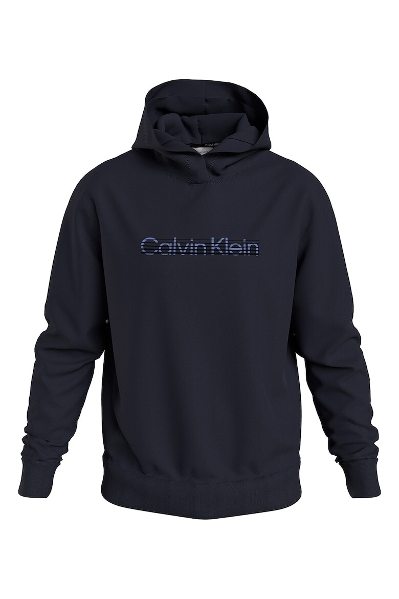 

Худи с логотипом из органического хлопка Calvin Klein, синий