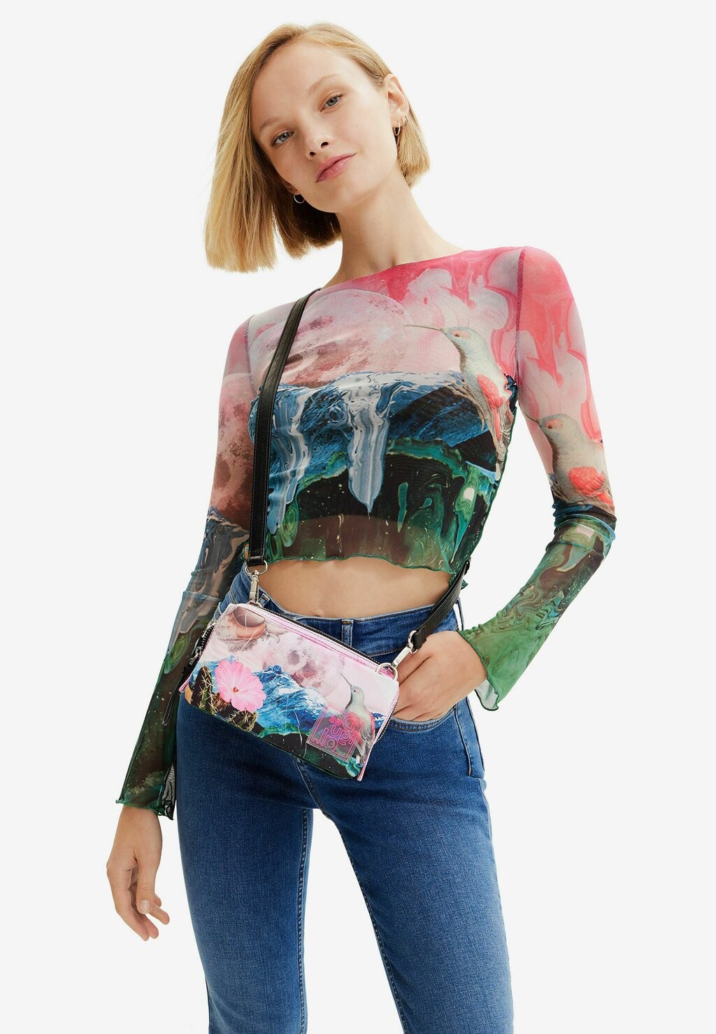 

Сумка через плечо Desigual, мультиколор