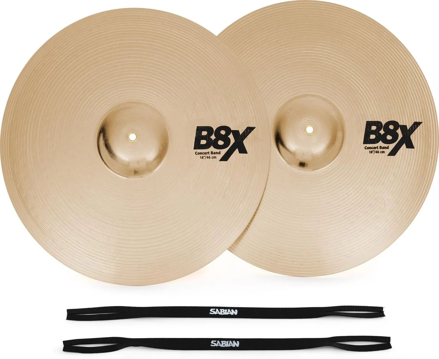 

Ручные тарелки Sabian B8X для концертного оркестра — 18 дюймов