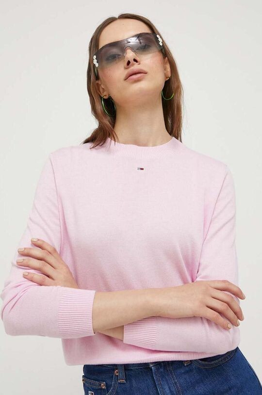 

Свитер Томми Джинс Tommy Jeans, розовый