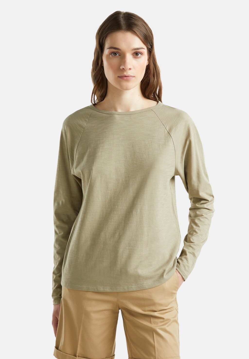 

Рубашка с длинным рукавом United Colors of Benetton, цвет green