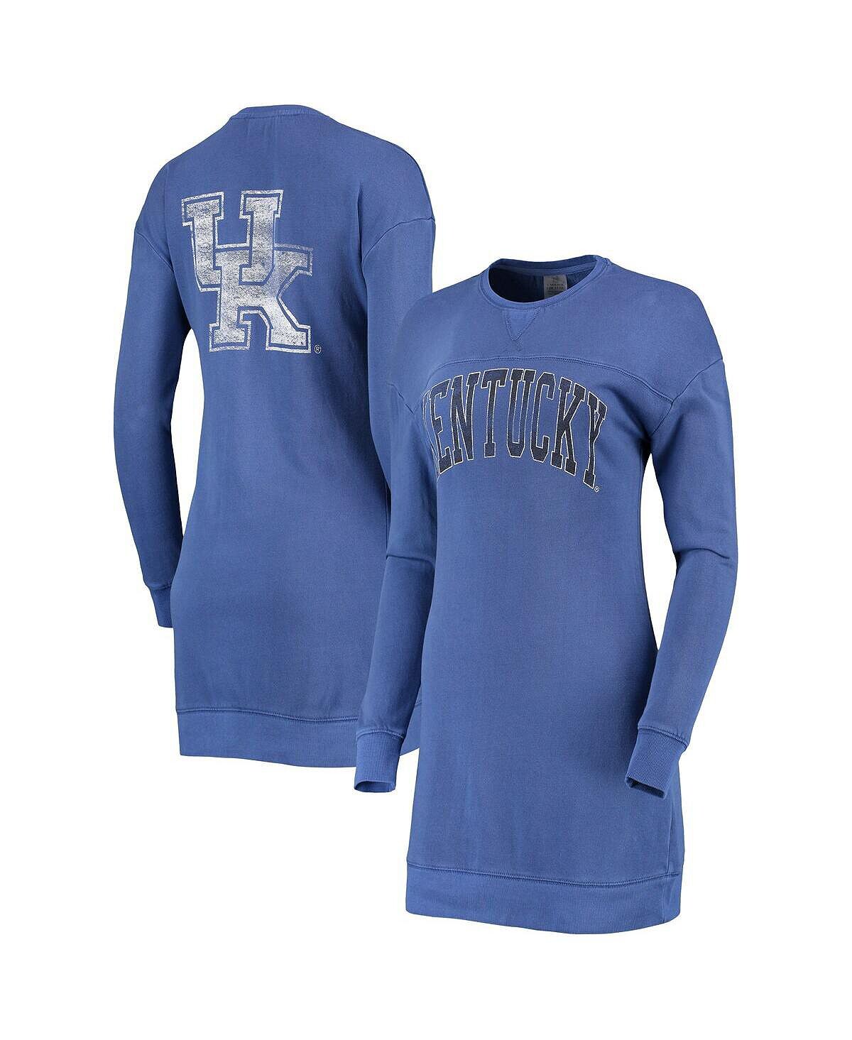 

Женское мини-платье-свитшот Royal Kentucky Wildcats 2-Hit Gameday Couture