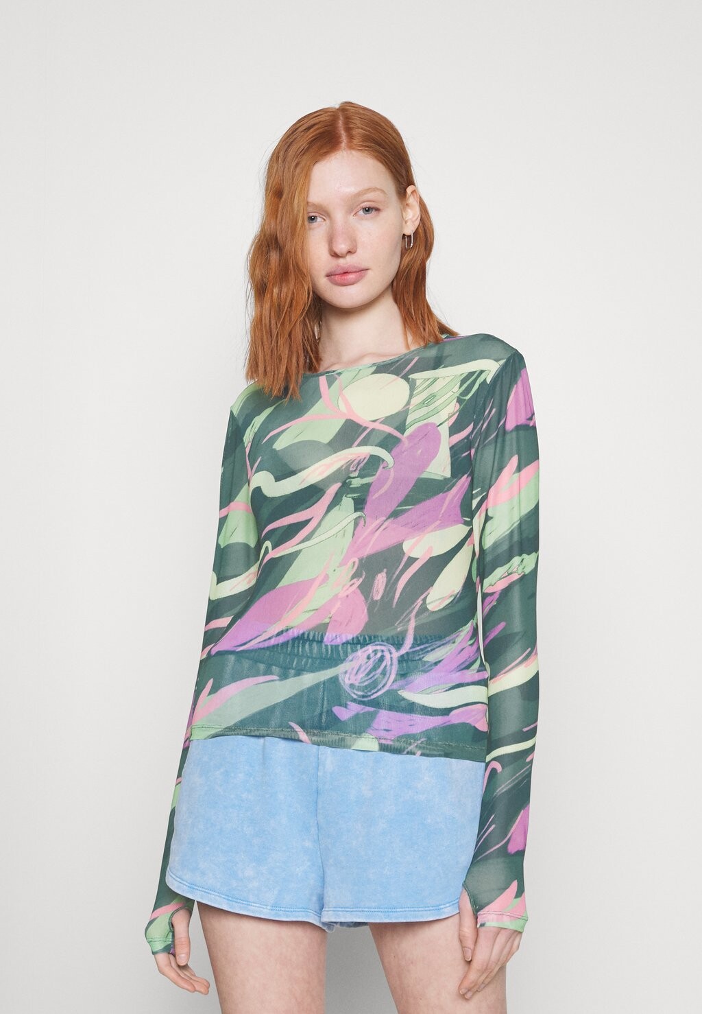 

Рубашка с длинным рукавом Monki, мультиколор