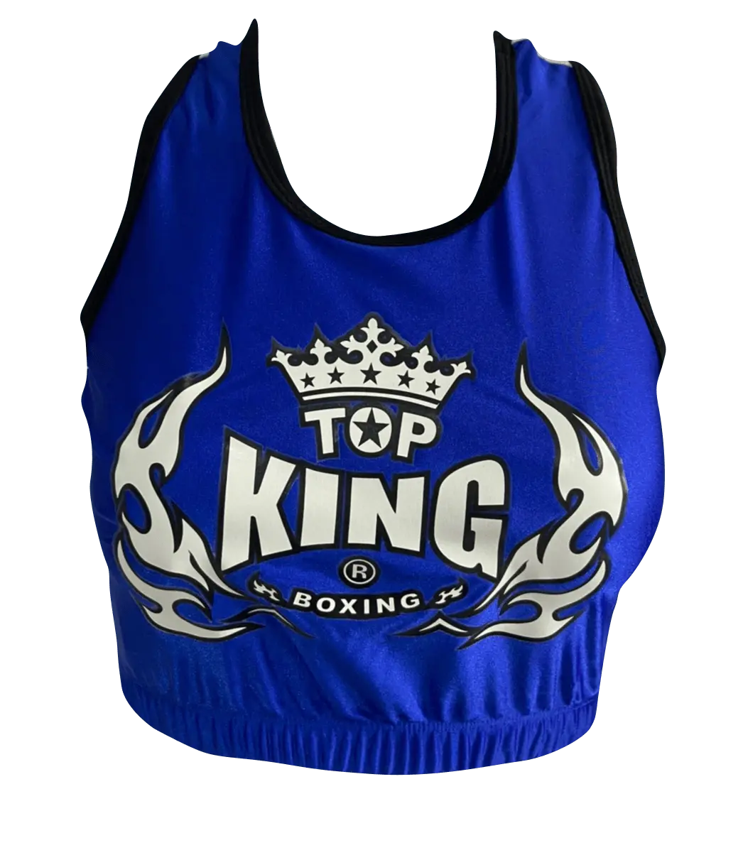 

Топ тренировочный King Bra Tank Top, синий / белый