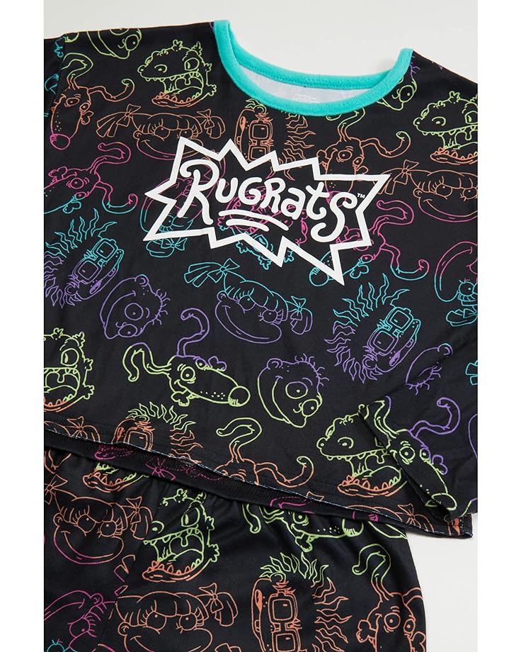Пижамный комплект Komar Rugrats Fleece Shorts Set, черный