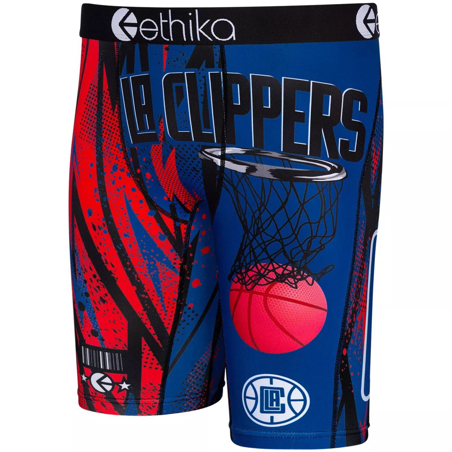 

Классические боксеры молодежные Ethika Royal LA Clippers Unbranded