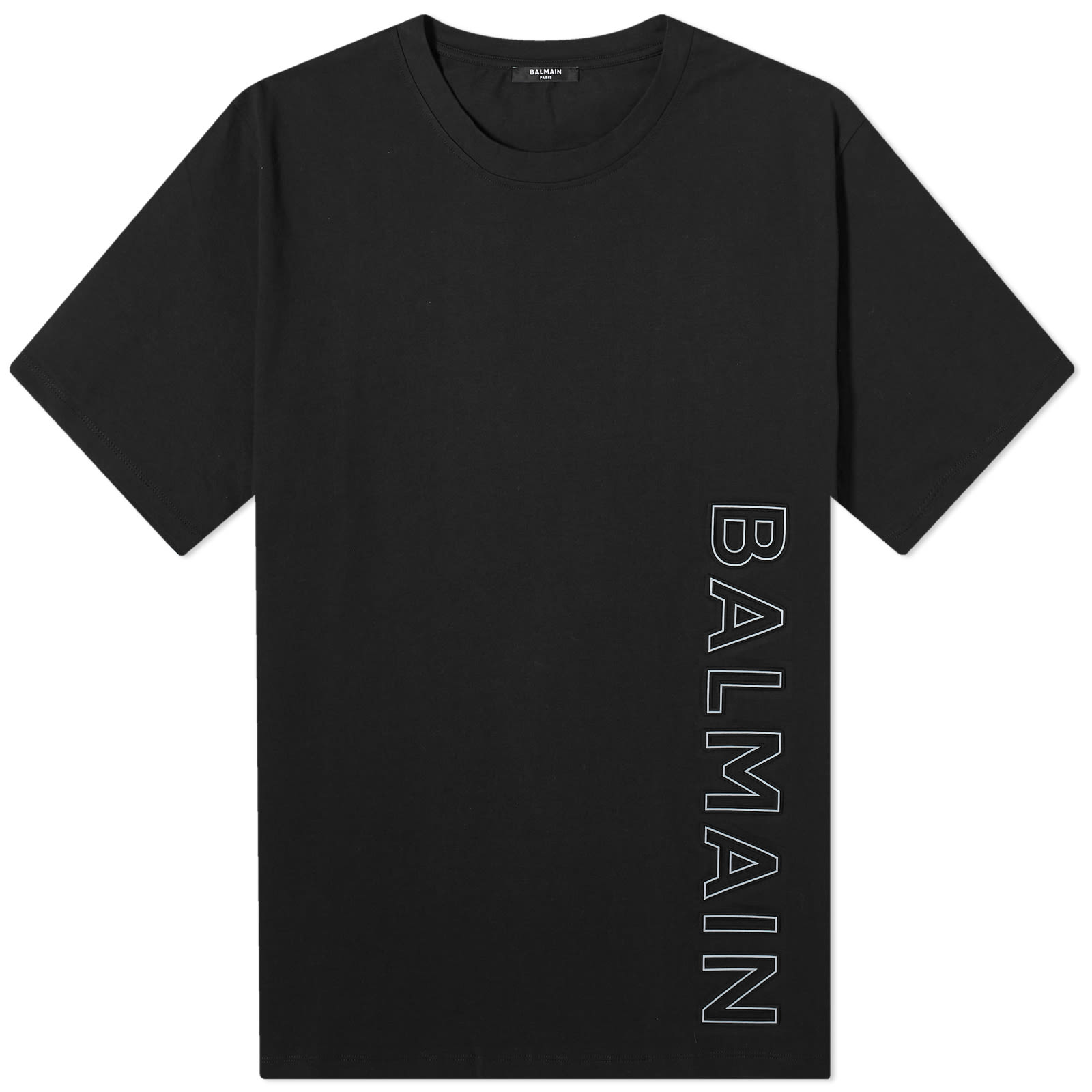 Футболка Balmain Embossed Logo, цвет Black & Grey