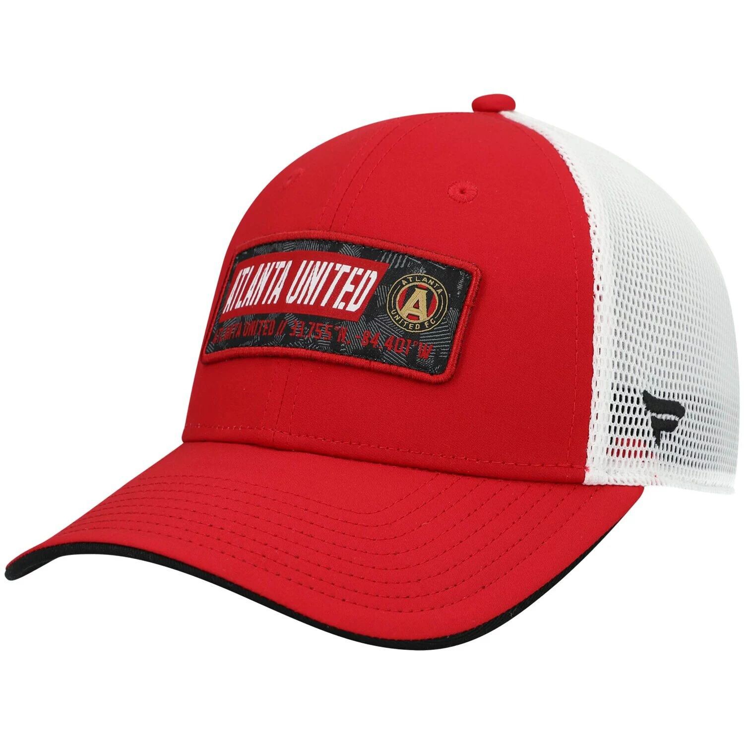 

Мужская красная мужская кепка Fanatics с фирменным логотипом Atlanta United FC Iconic Defender Snapback