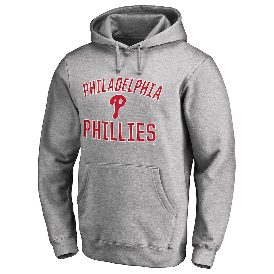 

Пуловер с капюшоном Fanatics Branded Philadelphia Phillies, пепельный