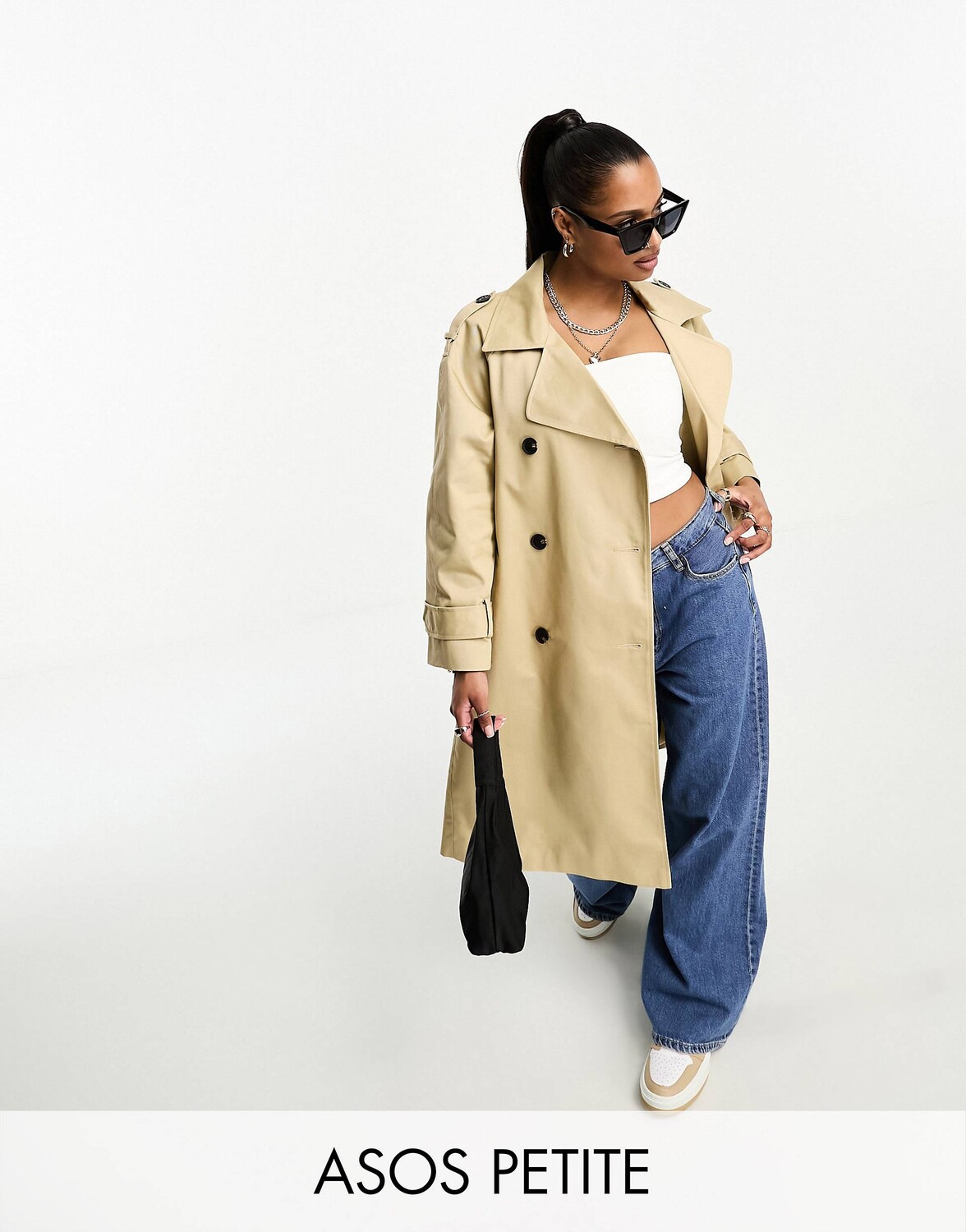 

Удлиненный тренч из камня ASOS DESIGN Petite ASOS Petite, Коричневый