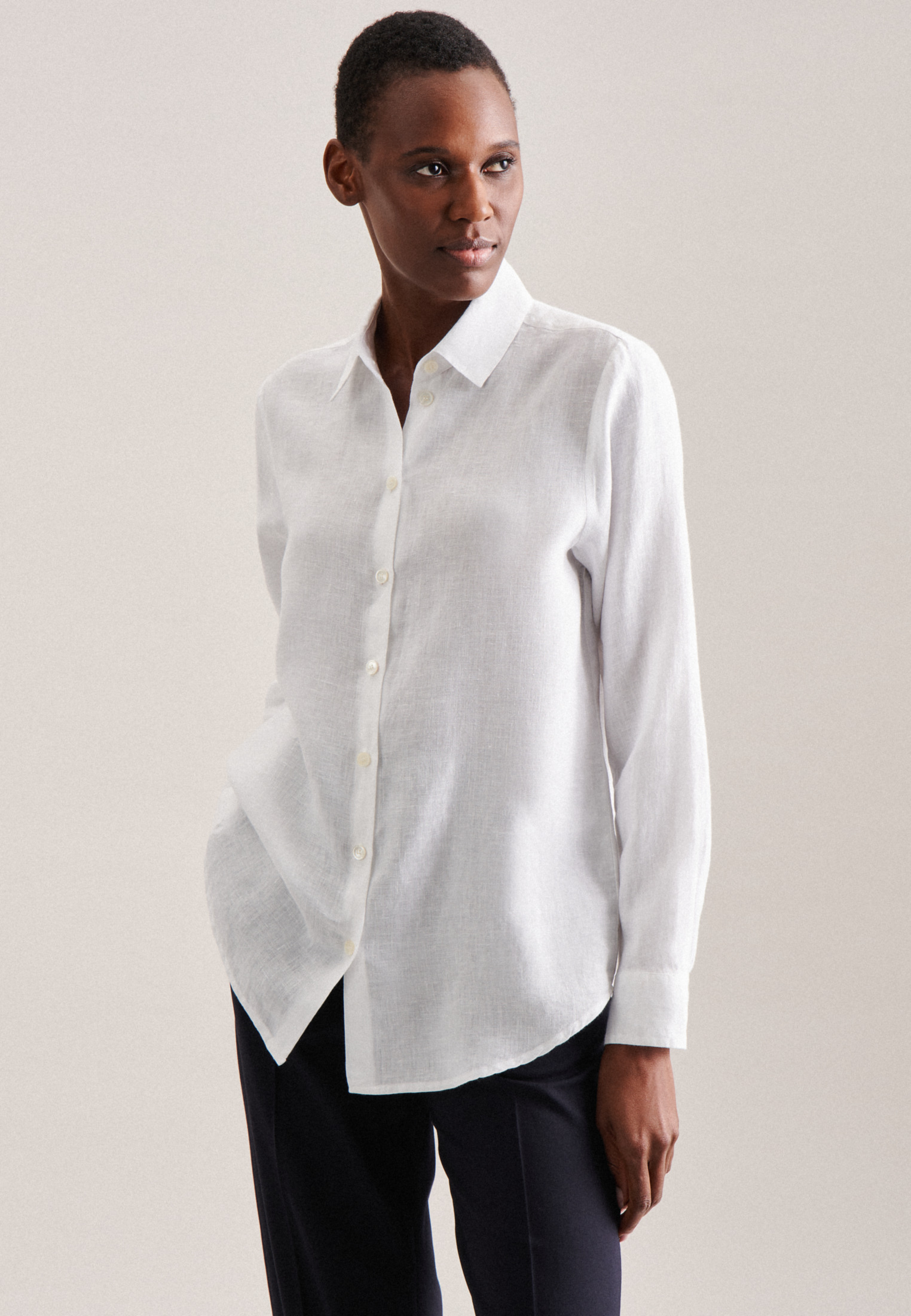 Блуза Seidensticker Hemd Regular, белый