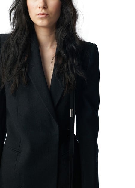

Приталенный пиджак асимметричного кроя Venla Ann Demeulemeester, черный