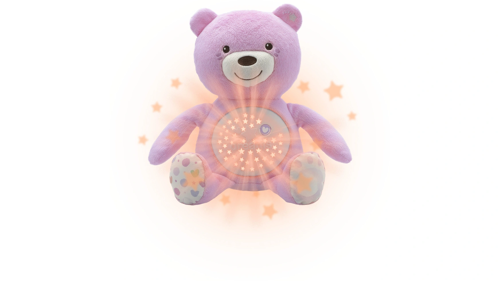 Chicco First dreams baby bear, розовый