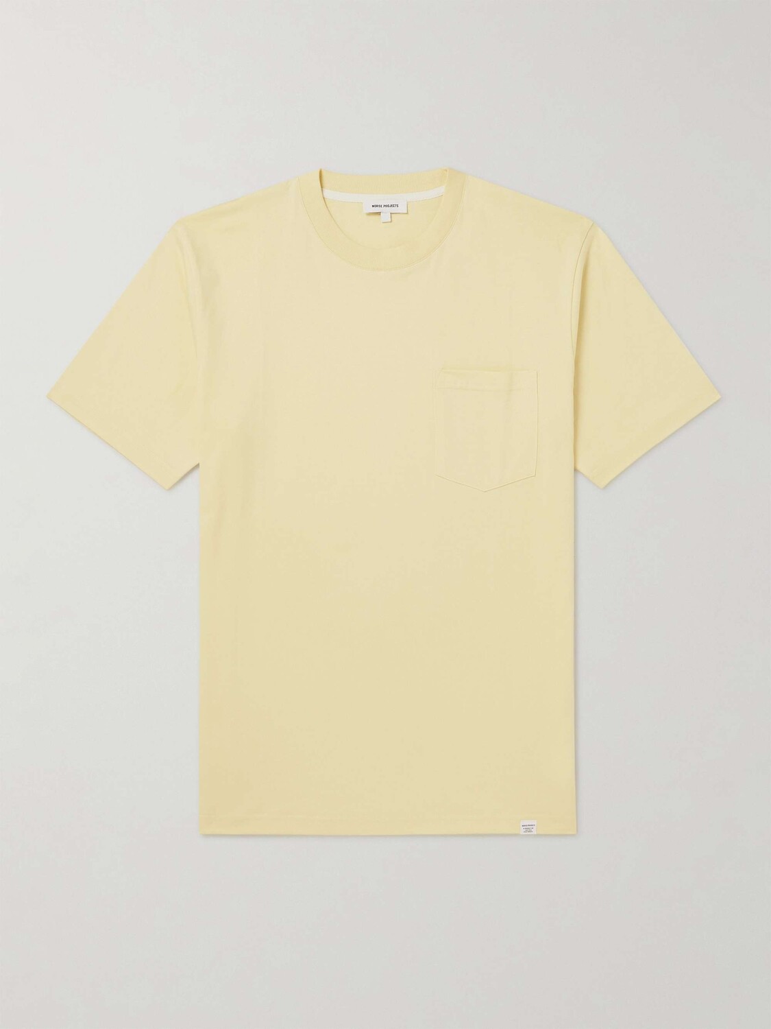 

Футболка Johannes из органического хлопкового джерси NORSE PROJECTS, желтый