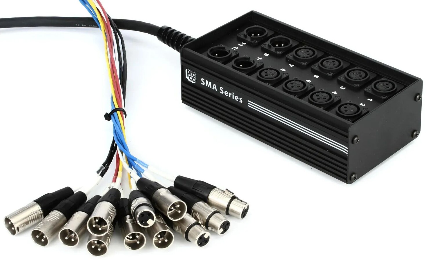 

Pro Co SMA0804FBX-50 SMA Series 8x4 Stage Snake с возвратами XLR — 50 футов