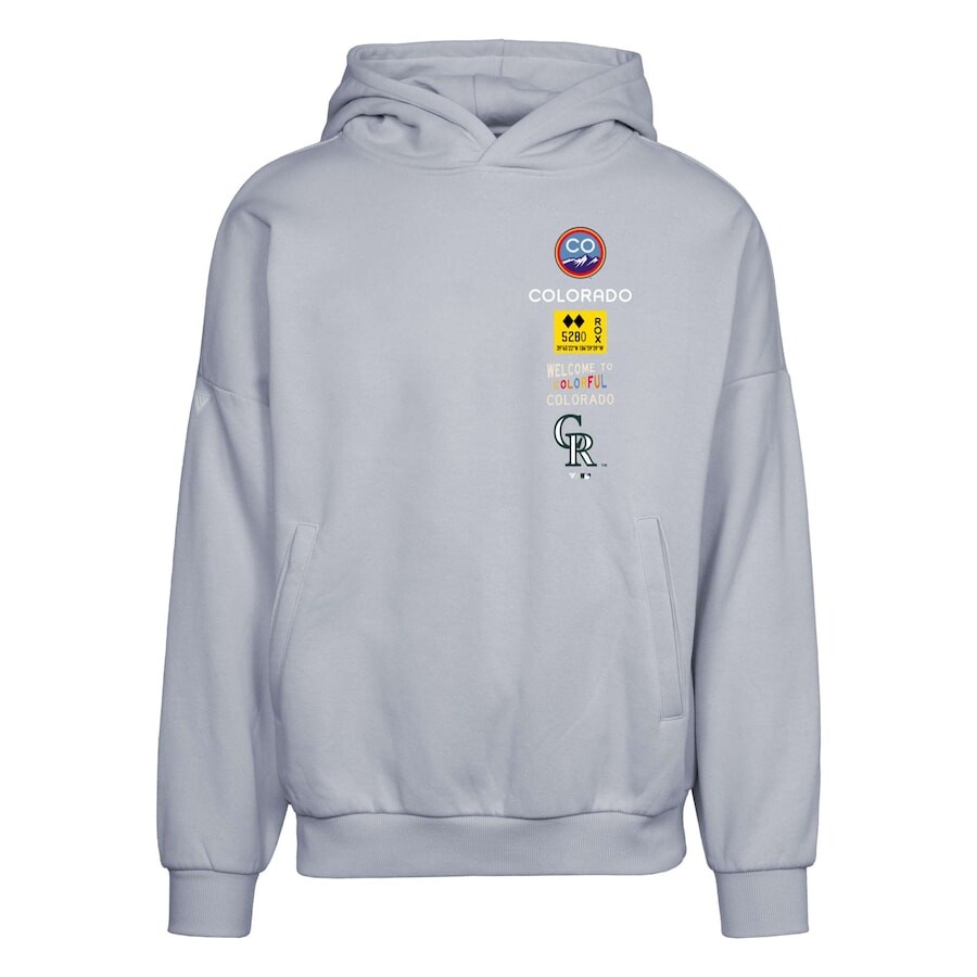 

Пуловер с капюшоном Levelwear Colorado Rockies, серый