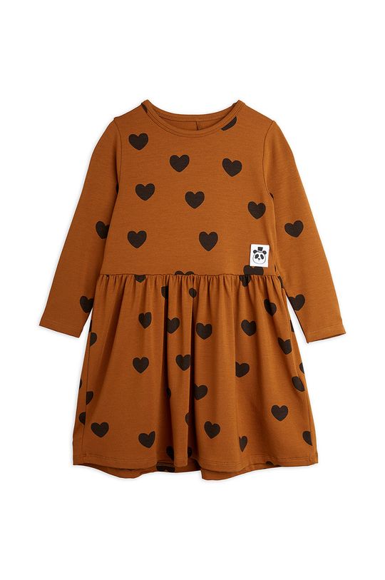 Платье маленькой девочки Mini Rodini, коричневый