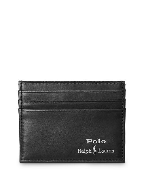 

Тонкий кожаный футляр для визиток Suffolk Polo Ralph Lauren, цвет Black