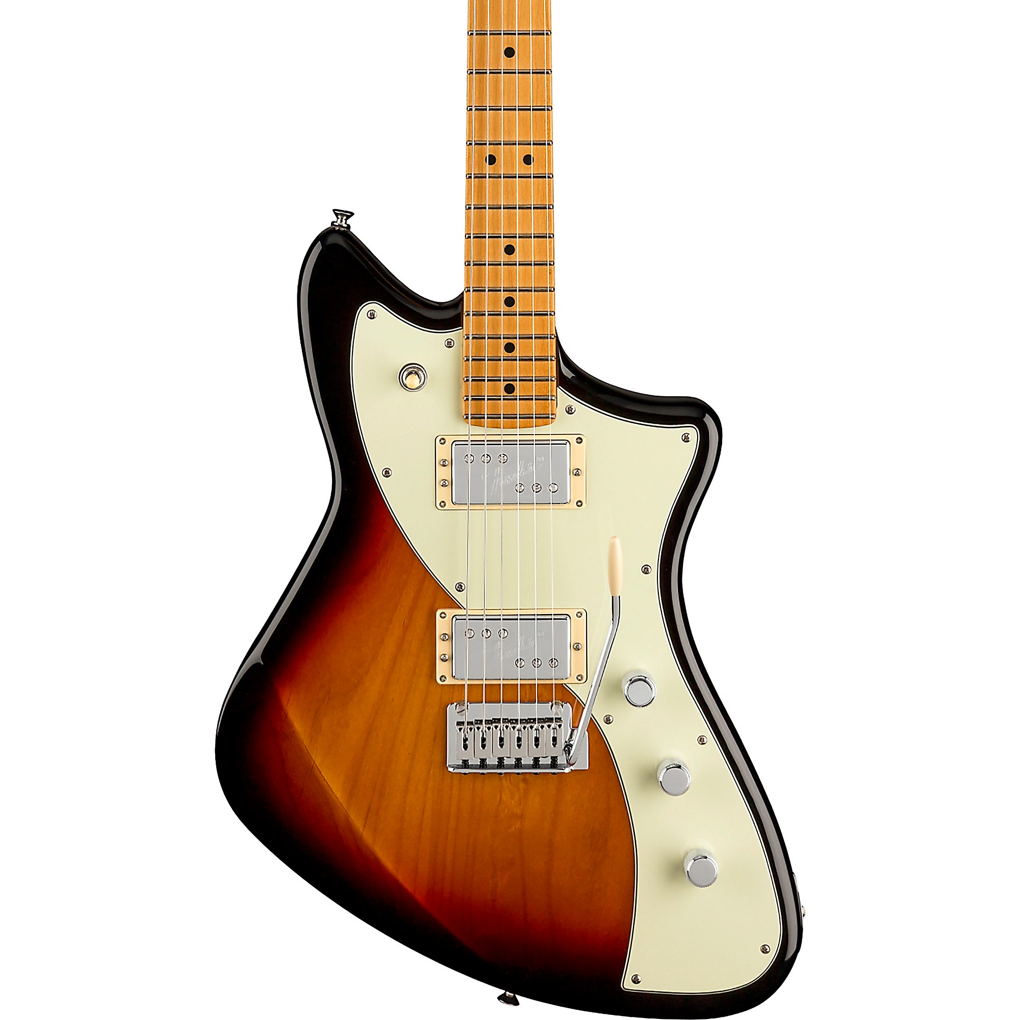 Электрогитара Fender Player Plus Meteora HH с кленовой накладкой, 3 цвета, Sunburst