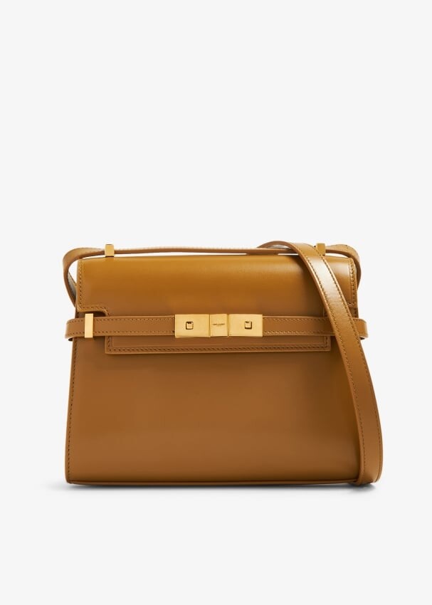

Сумка через плечо Saint Laurent Manhattan Mini, коричневый