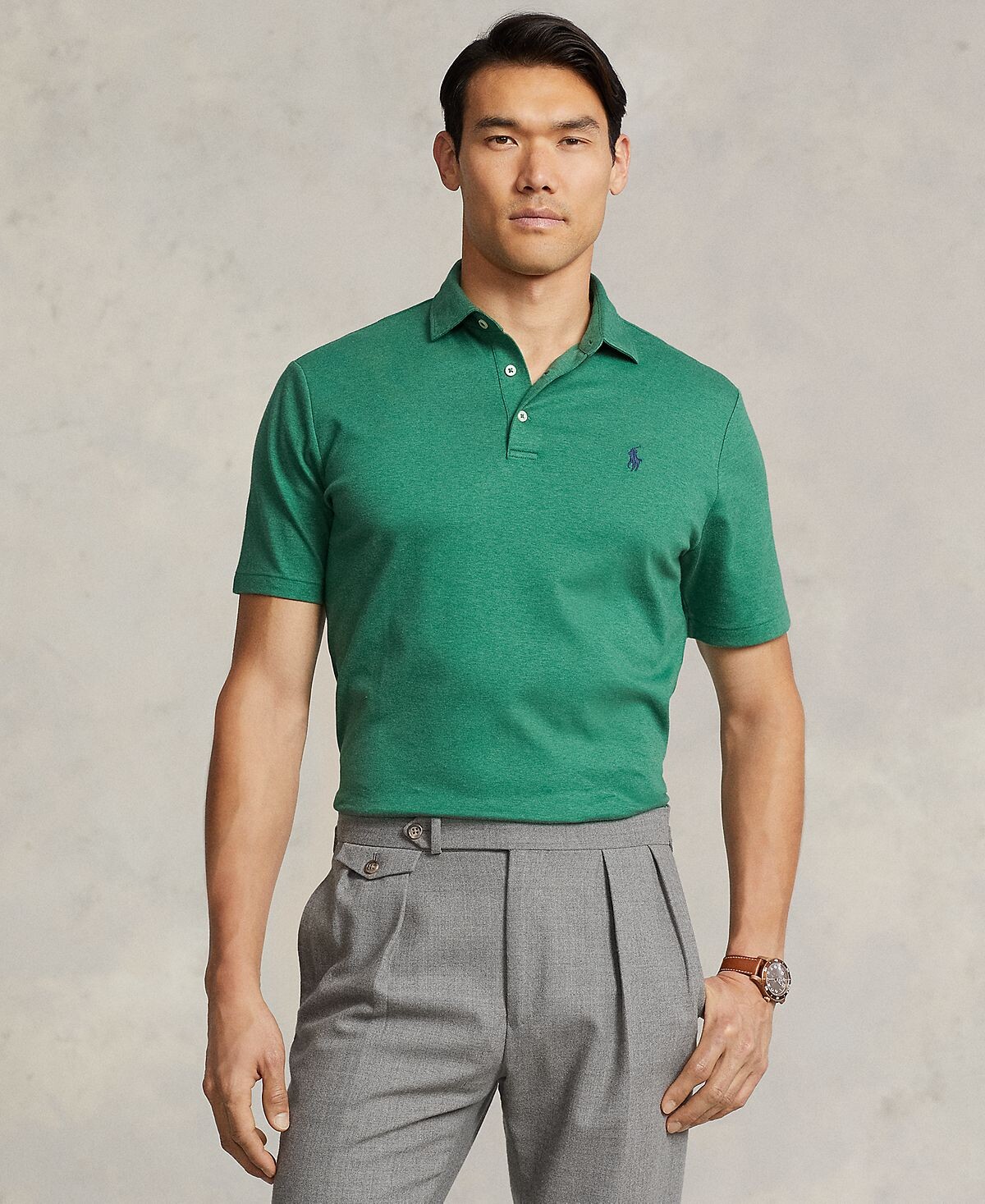 

Мужская рубашка-поло классического кроя из мягкого хлопка Polo Ralph Lauren