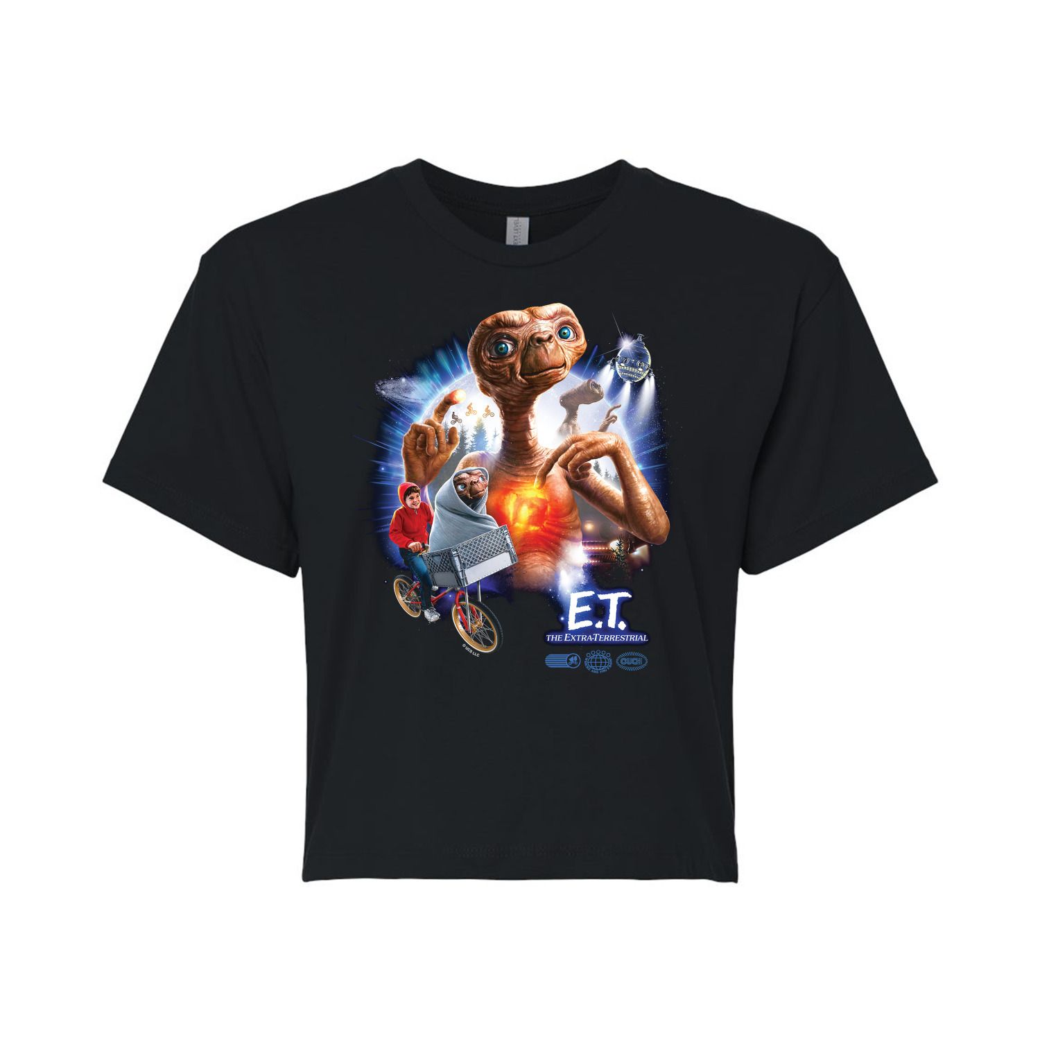 Юниоры E.T. Укороченная футболка с рисунком Poster Licensed Character юниоры e t укороченная футболка с рисунком shine together licensed character белый