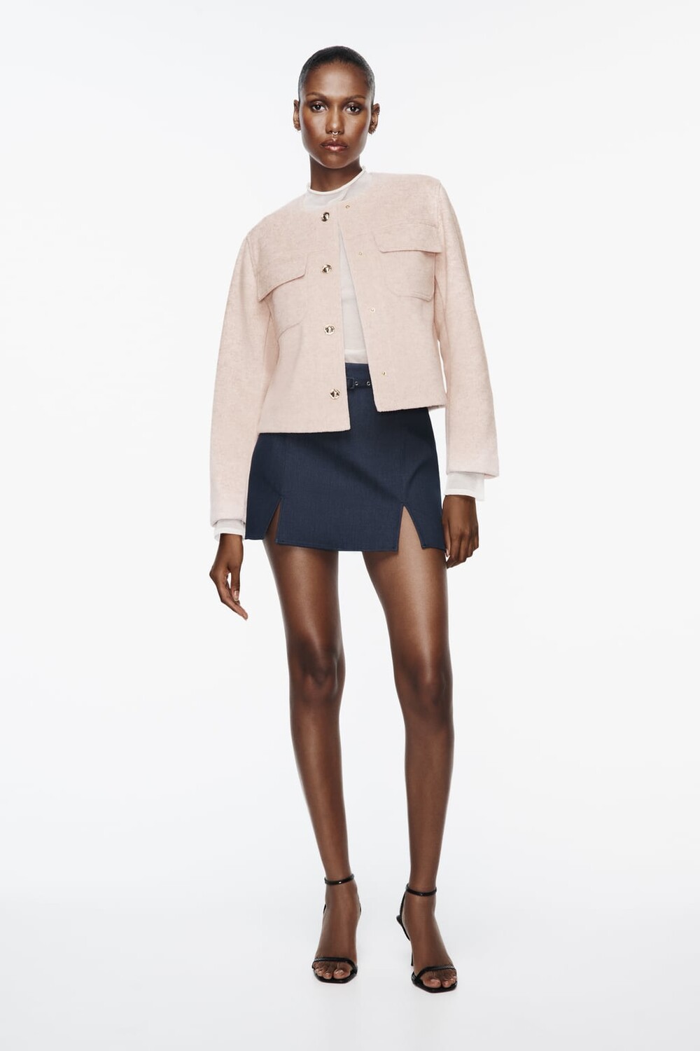 

Мягкая куртка ZARA, розовый