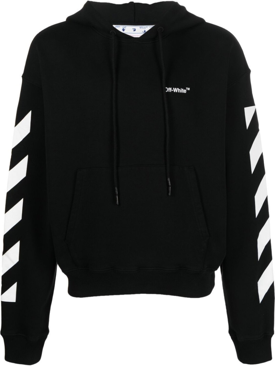

Худи с кулиской и логотипом Off-White, черный