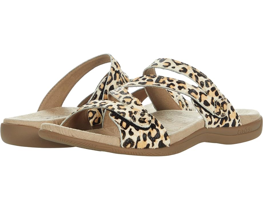 Сандалии Taos Footwear Double U, цвет Tan Leopard Print
