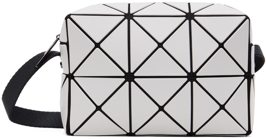 

Бело-белая сумка кубовидной формы Bao Bao Issey Miyake