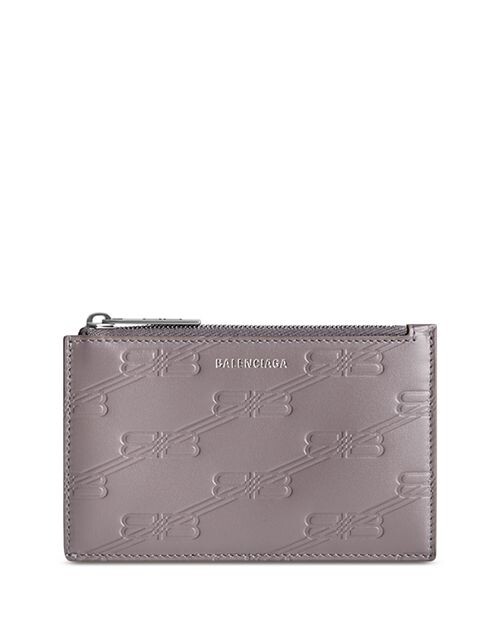 

Длинная монета с тиснением монограммы BB &; Держатель карты Balenciaga, цвет Gray