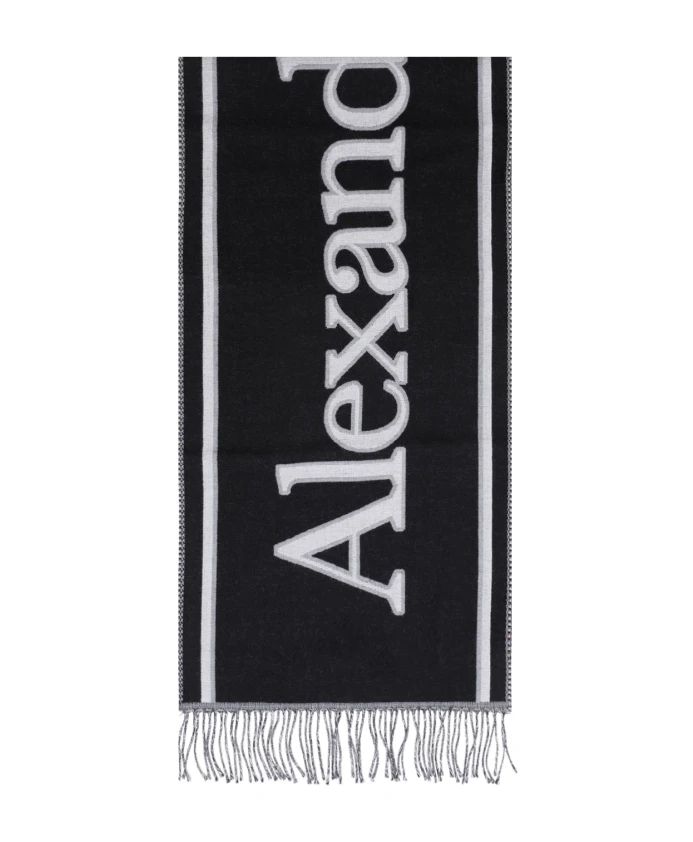 

Шарф с логотипом университета Alexander Mcqueen, черный