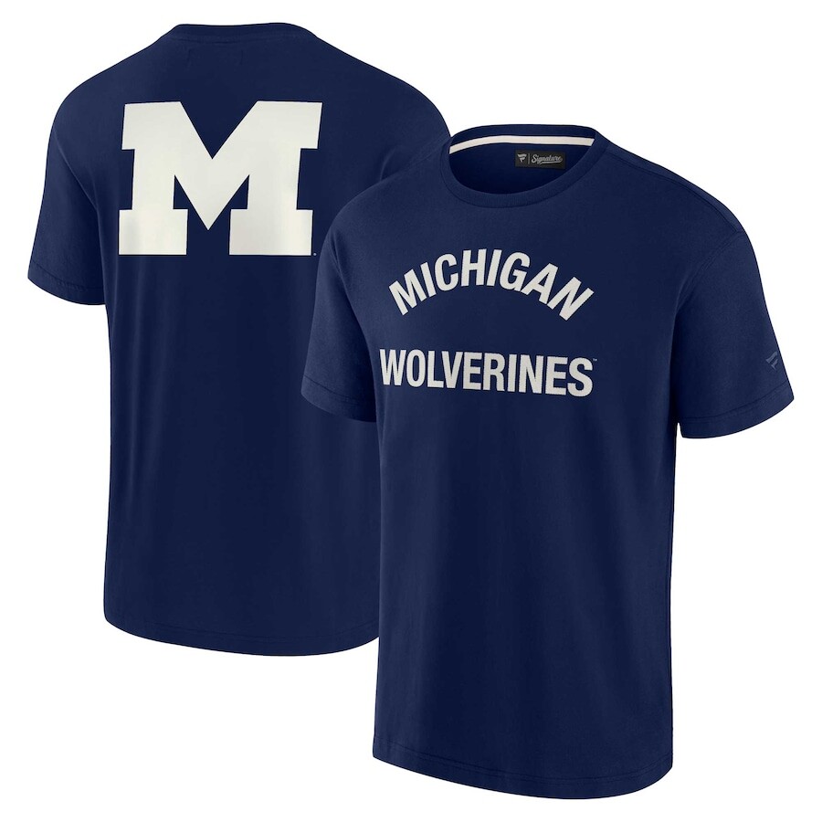 

Футболка с коротким рукавом Fanatics Signature Michigan Wolverines, нави