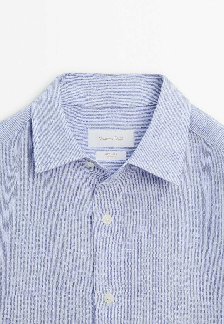 

Рубашка Striped Massimo Dutti, синяя