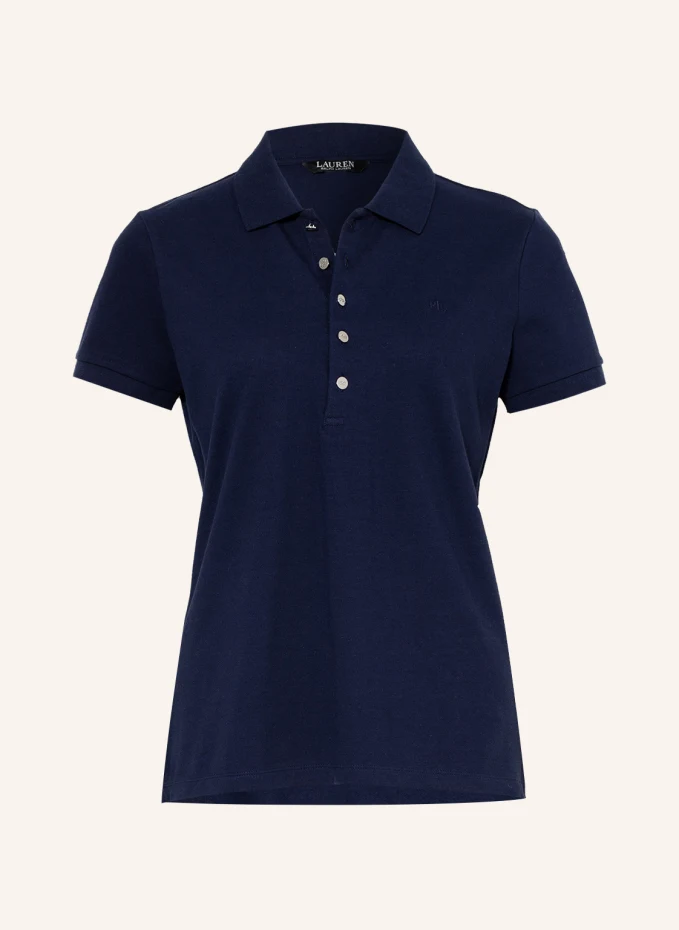 Рубашка-поло athleisure из пике Lauren Ralph Lauren, синий футболка ralph lauren хлопок однотонная 3 шт размер s черный