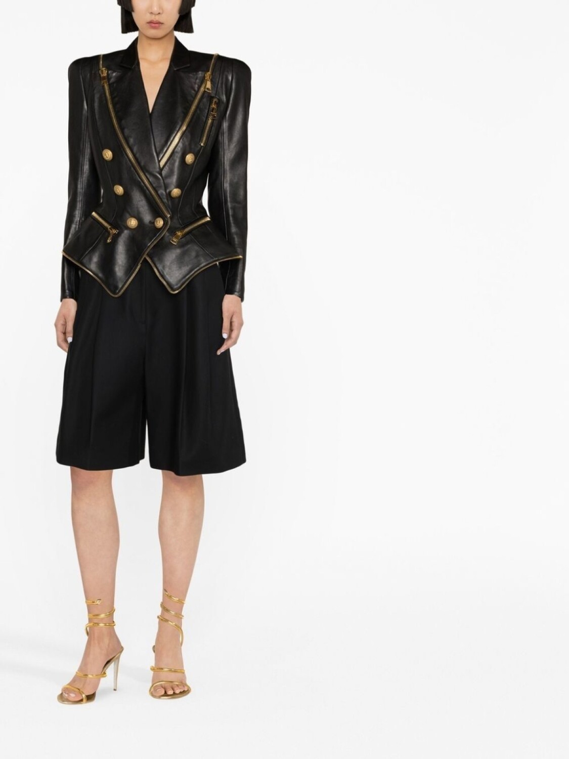 

Balmain двубортная куртка, черный