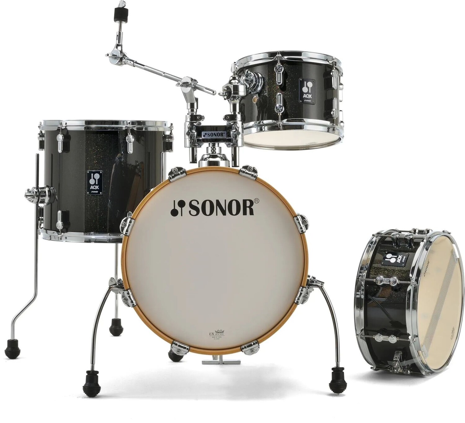 

Набор из 4 предметов Sonor AQX Jungle — Black Midnight Sparkle