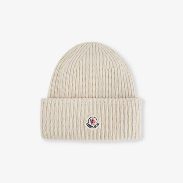 

Шапка-Бини из шерсти и кашемира Brand-Patch Moncler, серый