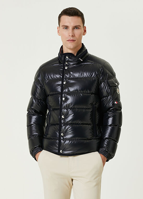 

Пуховик с капюшоном Moncler, синий