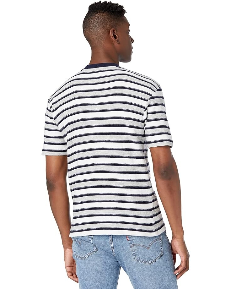 

Футболка Scotch & Soda Striped Towelling T-Shirt, белый