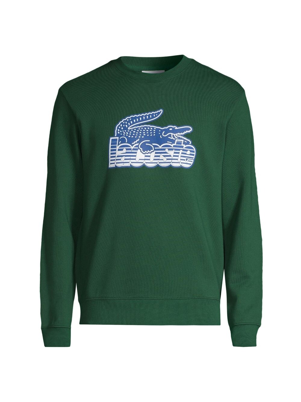 

Флисовая толстовка с круглым вырезом и логотипом Lacoste, зеленый