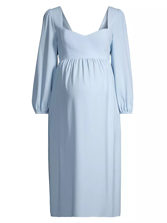 цена Платье миди для беременных Sophie с длинными рукавами Emilia George, синий