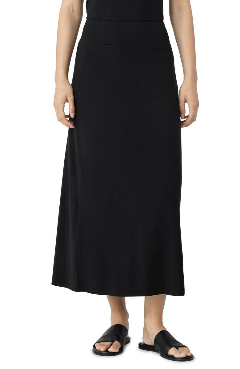 

Юбка А-силуэта из джерси EILEEN FISHER, черный
