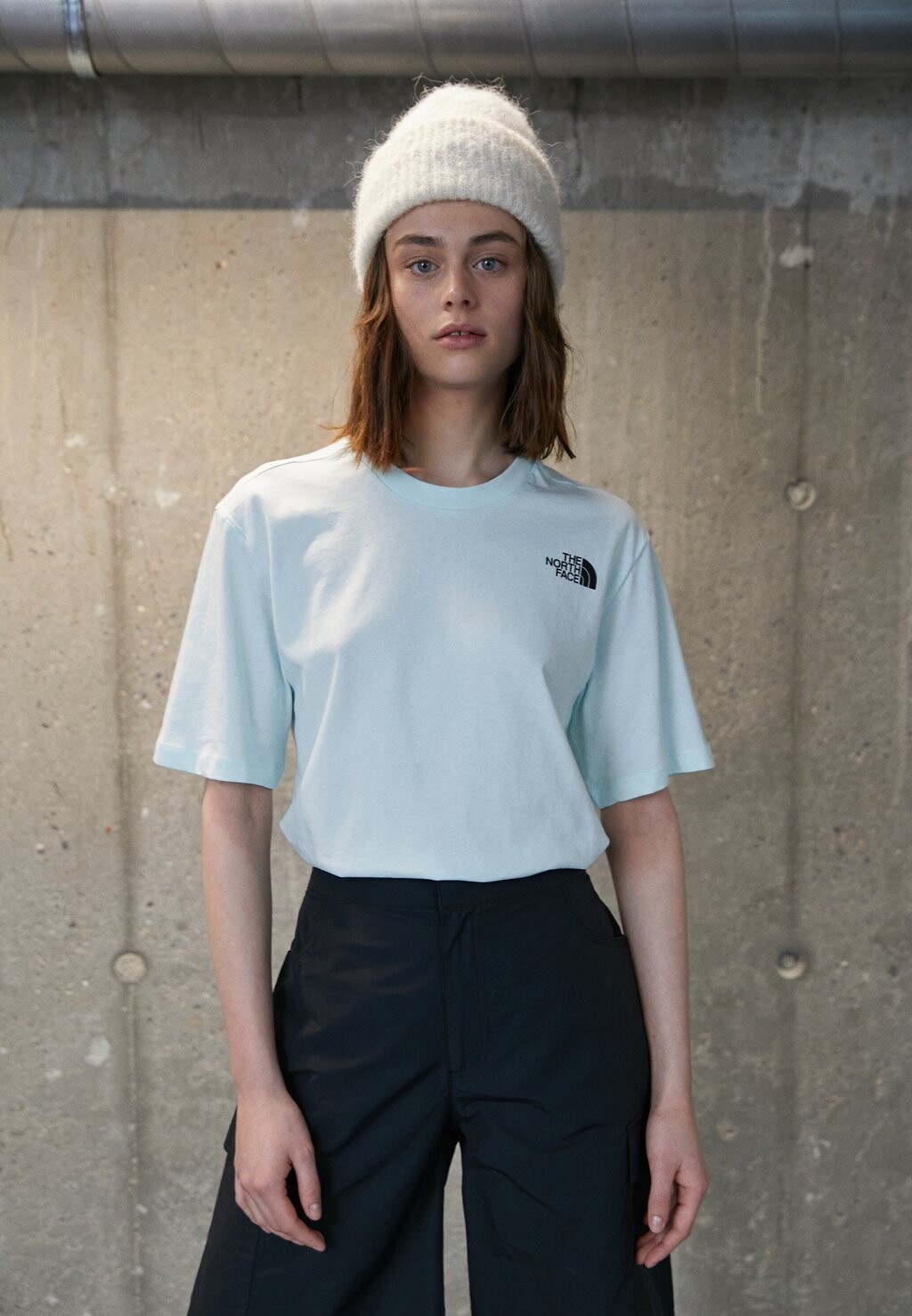 

Футболка с принтом RELAXED REDBOX TEE The North Face, Светло-синий