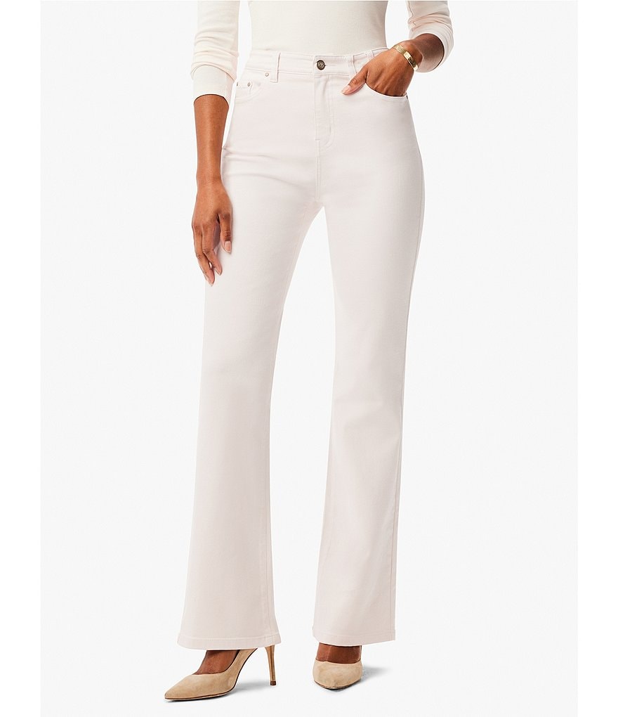 Прямые джинсовые джинсы NIC + ZOE с высокой посадкой и короткими штанинами, белый
