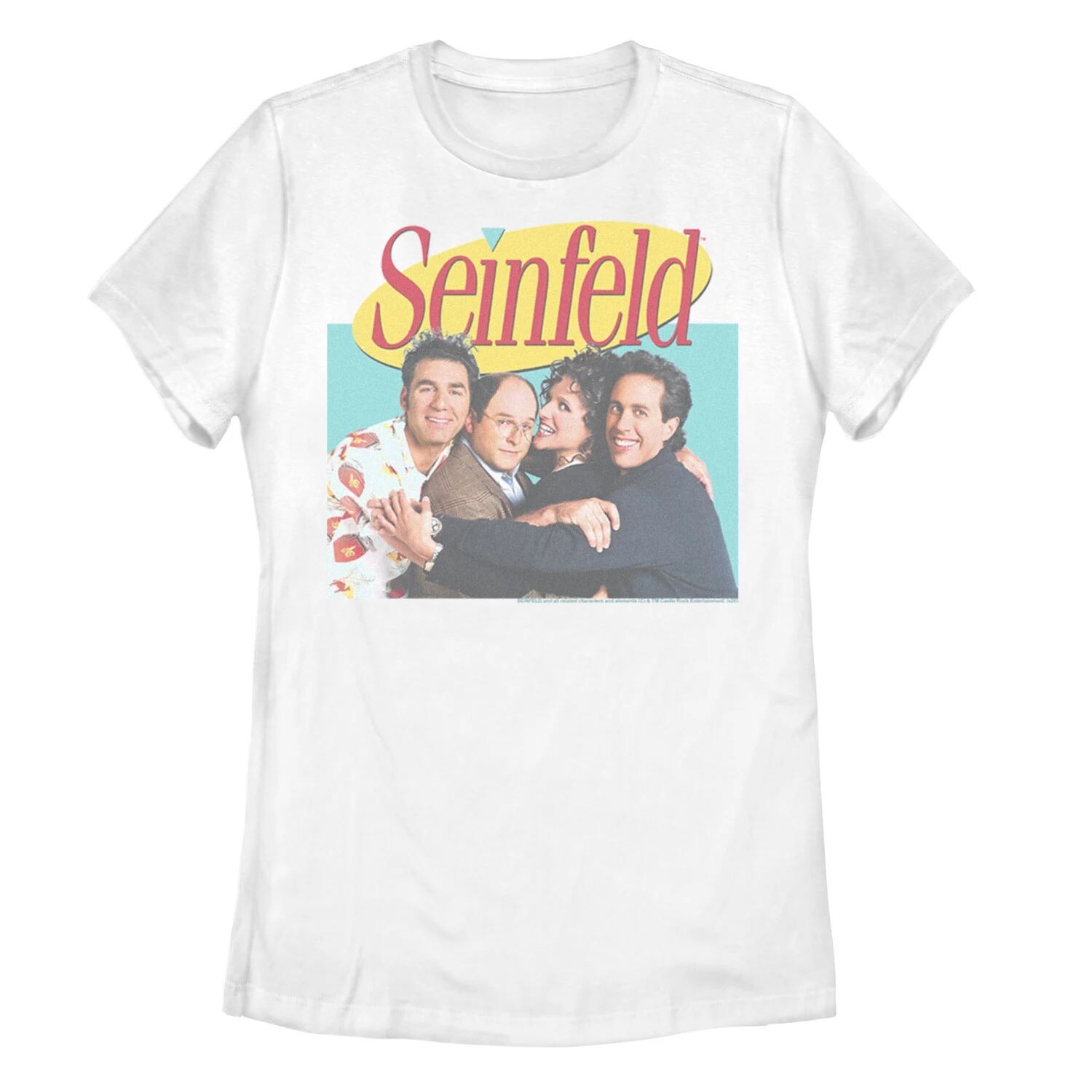 

Футболка с логотипом Juniors' Seinfeld Group Cast Licensed Character